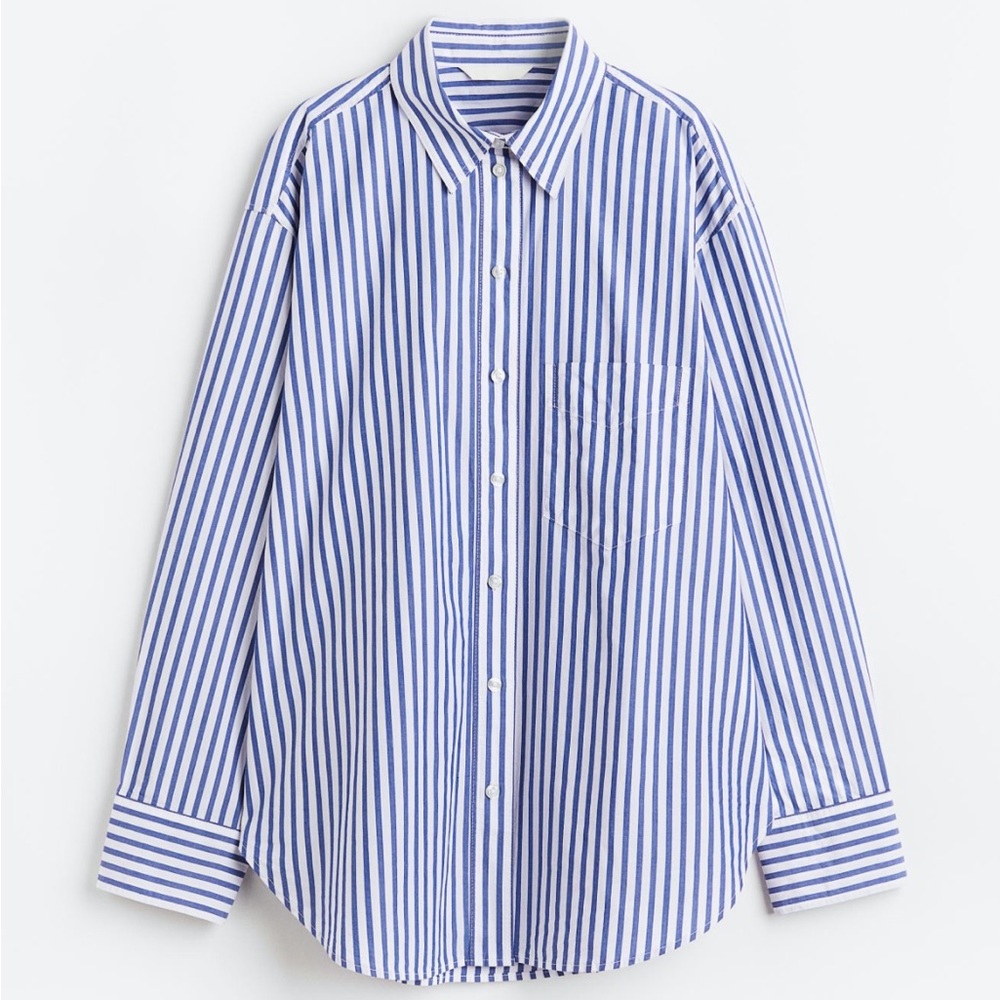 H&M Cotton Poplin Shirt Sz XXL